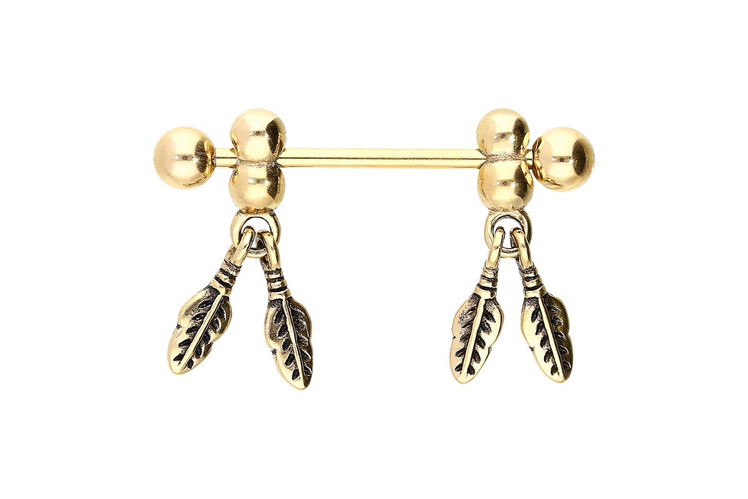 Chirurgenstahl Nippelpiercing FEDERN ++SALE++
